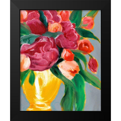 Plush Harvest II Black Modern Wood Framed Art Print by Warren, Annie