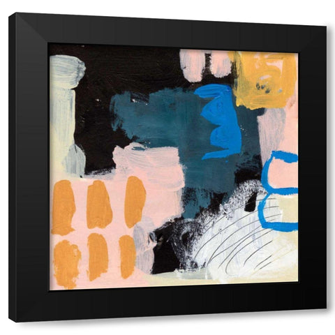 Playground I Black Modern Wood Framed Art Print with Double Matting by Wang, Melissa