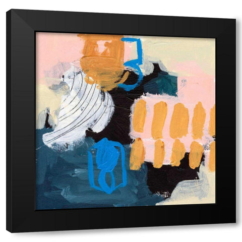 Playground III Black Modern Wood Framed Art Print with Double Matting by Wang, Melissa