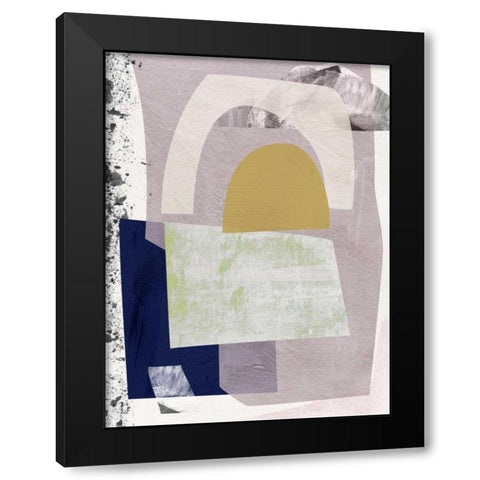 Snowy Peak II Black Modern Wood Framed Art Print with Double Matting by Wang, Melissa