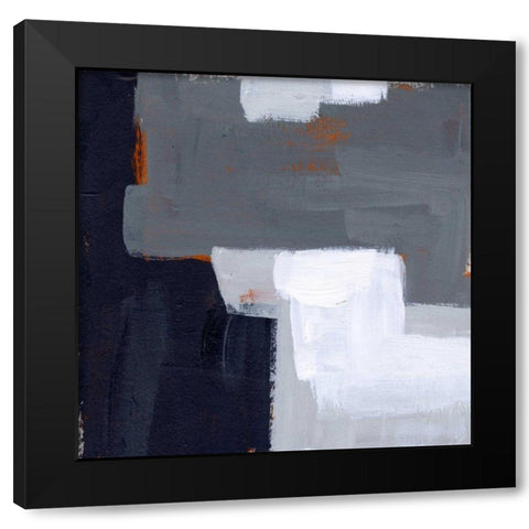 Concrete Wall II Black Modern Wood Framed Art Print with Double Matting by Wang, Melissa