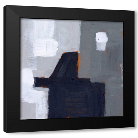 Concrete Wall III Black Modern Wood Framed Art Print with Double Matting by Wang, Melissa
