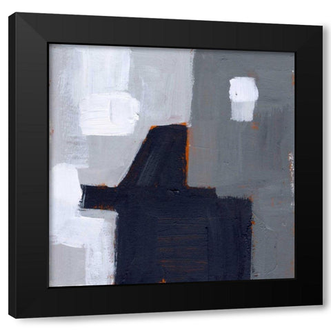 Concrete Wall III Black Modern Wood Framed Art Print by Wang, Melissa