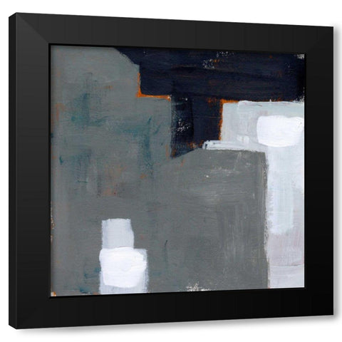 Concrete Wall IV Black Modern Wood Framed Art Print with Double Matting by Wang, Melissa