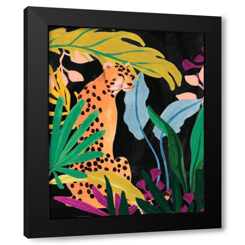 Cheetah Kingdom I Black Modern Wood Framed Art Print with Double Matting by Vess, June Erica