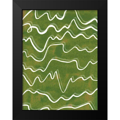 Lemongrass Mountain I Black Modern Wood Framed Art Print by Wang, Melissa