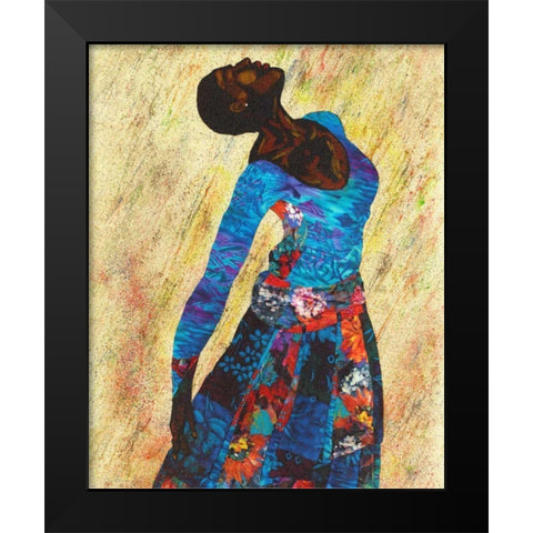 Woman Strong IV Black Modern Wood Framed Art Print by Saunders, Alonzo