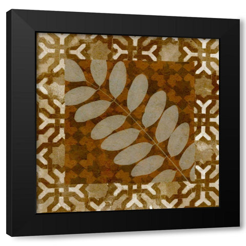 Shades of Brown II Black Modern Wood Framed Art Print by Saunders, Alonzo