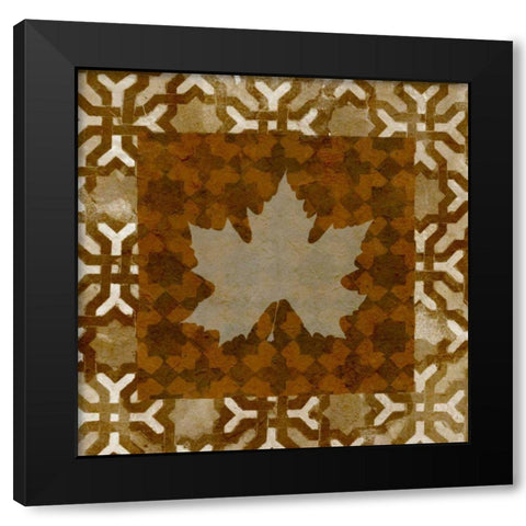 Shades of Brown IV Black Modern Wood Framed Art Print by Saunders, Alonzo