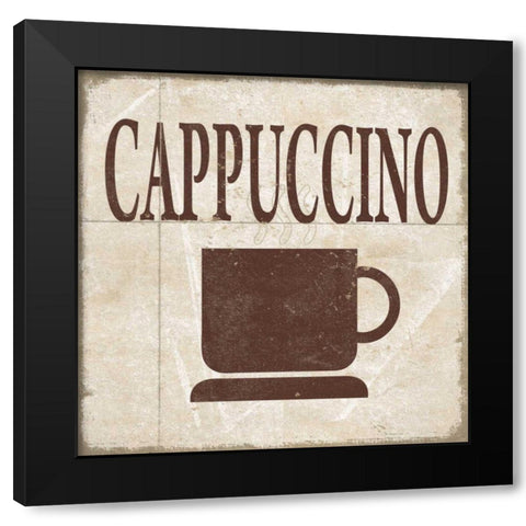 Simply Coffee I Black Modern Wood Framed Art Print with Double Matting by Saunders, Alonzo