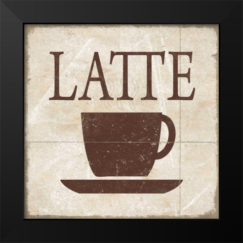 Simply Coffee IV Black Modern Wood Framed Art Print by Saunders, Alonzo