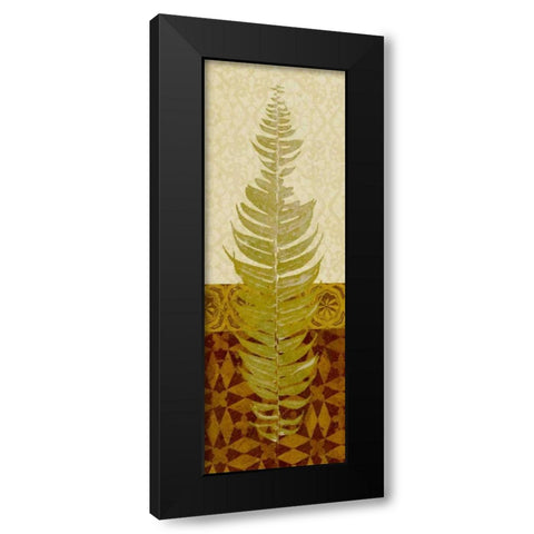 Tropical Frond II Black Modern Wood Framed Art Print with Double Matting by Saunders, Alonzo