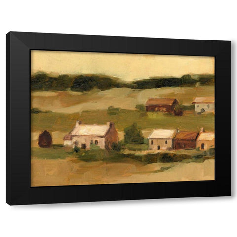 Hillside Sunset II Black Modern Wood Framed Art Print by Harper, Ethan