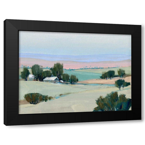 Rural Tranquility I Black Modern Wood Framed Art Print with Double Matting by OToole, Tim