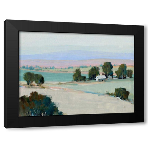 Rural Tranquility II Black Modern Wood Framed Art Print with Double Matting by OToole, Tim