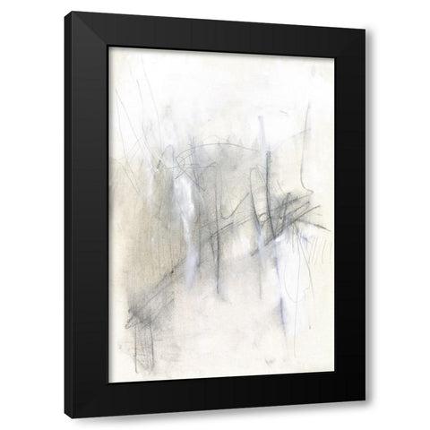 Finger Painting II Black Modern Wood Framed Art Print by Goldberger, Jennifer