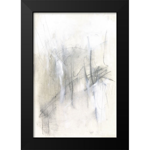 Finger Painting II Black Modern Wood Framed Art Print by Goldberger, Jennifer