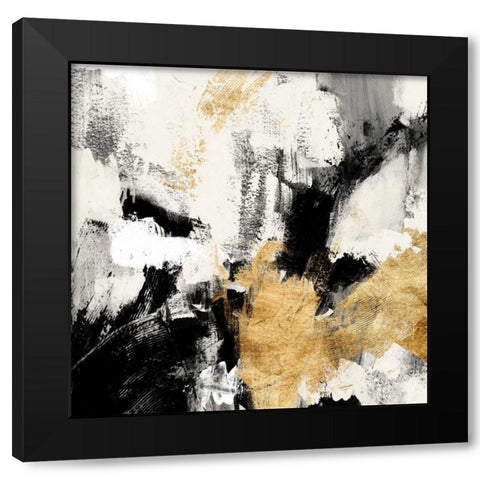 Neutral Gold Collage II Black Modern Wood Framed Art Print with Double Matting by Borges, Victoria