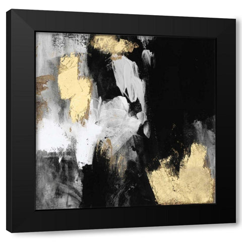Neutral Gold Collage III Black Modern Wood Framed Art Print with Double Matting by Borges, Victoria