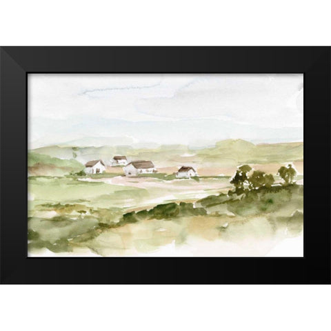 Farm Valley I Black Modern Wood Framed Art Print by Harper, Ethan