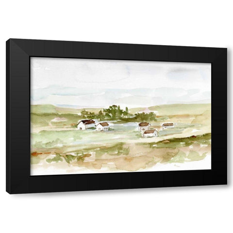 Farm Valley II Black Modern Wood Framed Art Print by Harper, Ethan