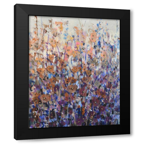 Fall Wildflowers II Black Modern Wood Framed Art Print with Double Matting by OToole, Tim