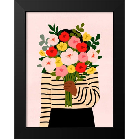 Darling Valentine I Black Modern Wood Framed Art Print by Borges, Victoria
