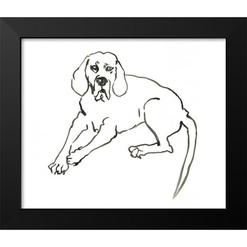 WAG: The Dog III Black Modern Wood Framed Art Print by Binder, Vanessa