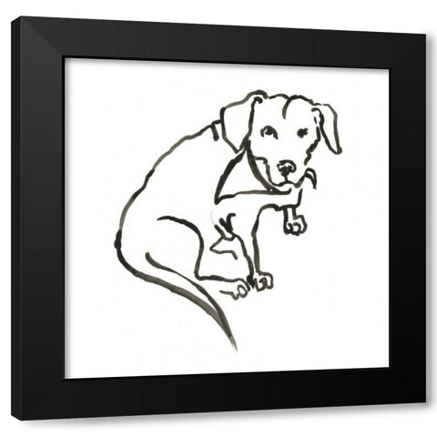 WAG: The Dog VII Black Modern Wood Framed Art Print by Binder, Vanessa