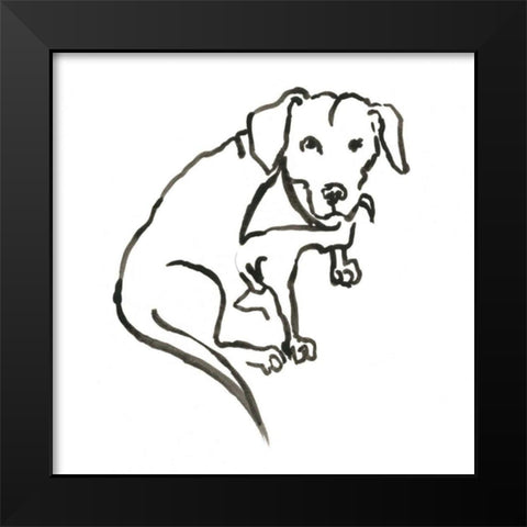WAG: The Dog VII Black Modern Wood Framed Art Print by Binder, Vanessa