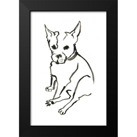 WAG: The Dog VIII Black Modern Wood Framed Art Print by Binder, Vanessa