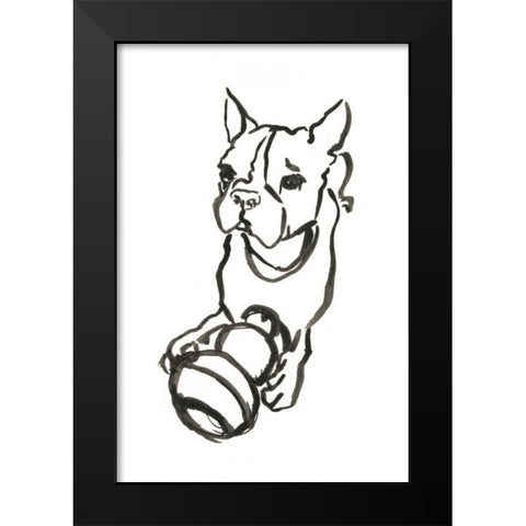 WAG: The Dog IX Black Modern Wood Framed Art Print by Binder, Vanessa