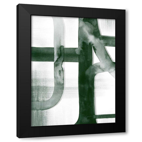 Watercolor Highways I Black Modern Wood Framed Art Print by Popp, Grace