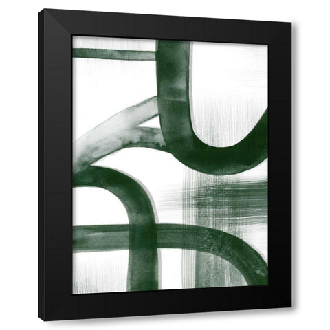 Watercolor Highways II Black Modern Wood Framed Art Print with Double Matting by Popp, Grace