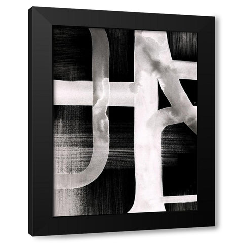 Watercolor Highways III Black Modern Wood Framed Art Print by Popp, Grace