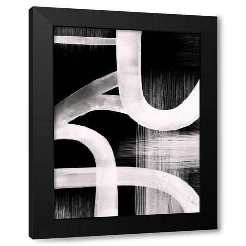 Watercolor Highways IV Black Modern Wood Framed Art Print with Double Matting by Popp, Grace