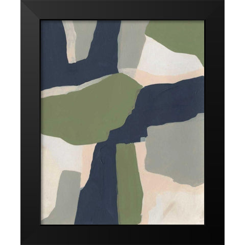 Delta I Black Modern Wood Framed Art Print by Vess, June Erica
