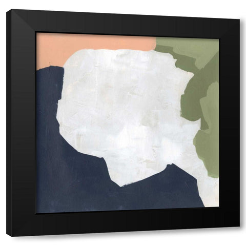 Tectonic Boundaries II Black Modern Wood Framed Art Print by Vess, June Erica