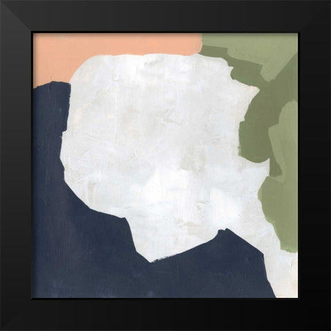 Tectonic Boundaries II Black Modern Wood Framed Art Print by Vess, June Erica