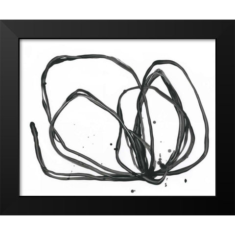 Twine Bundle I Black Modern Wood Framed Art Print by Vess, June Erica