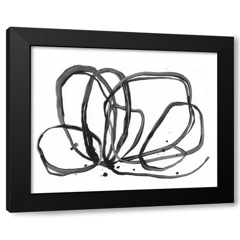 Twine Bundle II Black Modern Wood Framed Art Print by Vess, June Erica