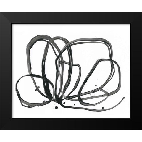 Twine Bundle II Black Modern Wood Framed Art Print by Vess, June Erica