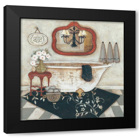 Casual Bath I Black Modern Wood Framed Art Print by Rig, R.