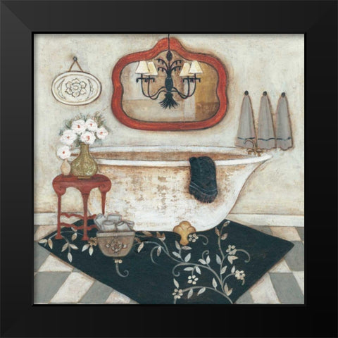 Casual Bath I Black Modern Wood Framed Art Print by Rig, R.