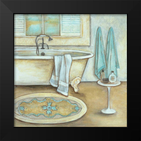 Soft Bath II Black Modern Wood Framed Art Print by Rig, R.