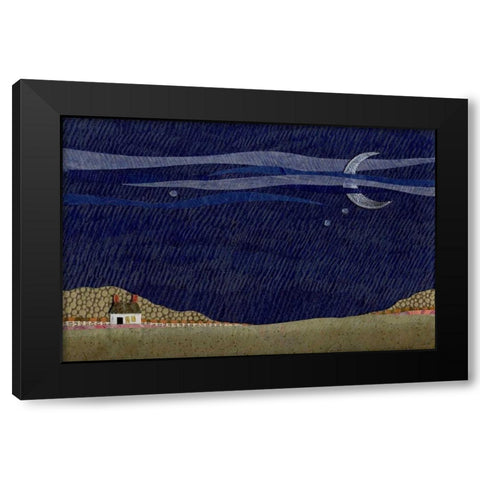 Tiny House IV Black Modern Wood Framed Art Print with Double Matting by Savory, Susan