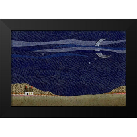 Tiny House IV Black Modern Wood Framed Art Print by Savory, Susan