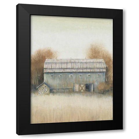 Barn Side II Black Modern Wood Framed Art Print with Double Matting by OToole, Tim