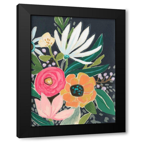 Garden Interlude I Black Modern Wood Framed Art Print by Vess, June Erica