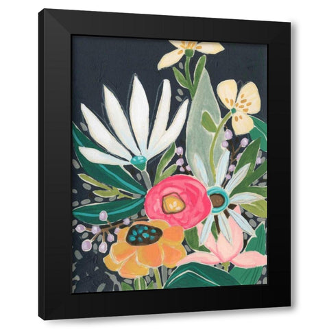 Garden Interlude II Black Modern Wood Framed Art Print with Double Matting by Vess, June Erica
